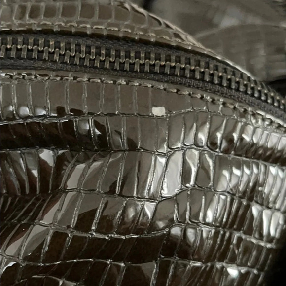 Arcadia | Dark Brown Embossed Snakeskin Bag - Picture 7 of 8